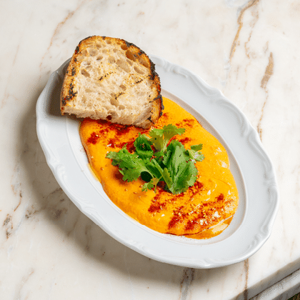 Дип из запечённого сладкого перца с тартином