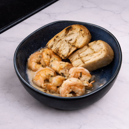 Креветки жареные с чесноком и эстрагоном