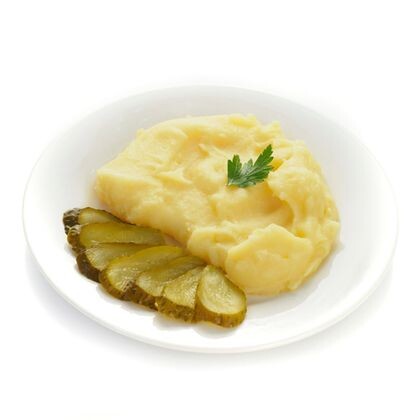 Пюре картофельное с маринованным огурчиком