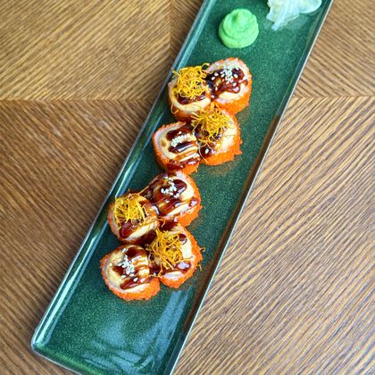 Кого ролл с креветкой запеченный