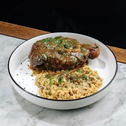 Оссобуко из телятины с трюфельным орзо