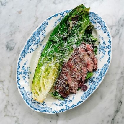 Жареный ромейн с фланком