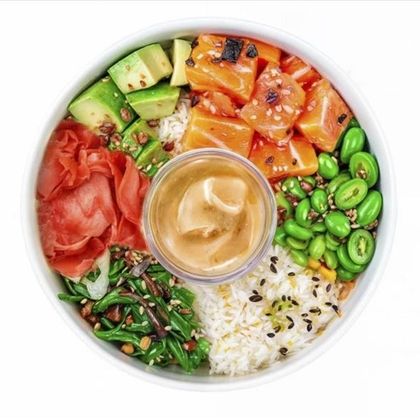 Поке с лососем