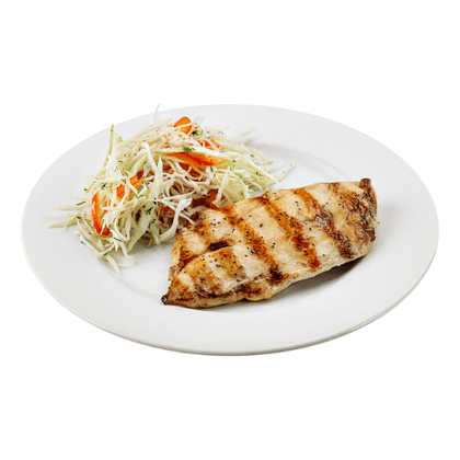 Филе грудки куриное с овощным салатом