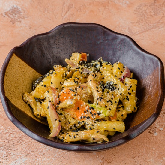 Ттокпокки с курицей