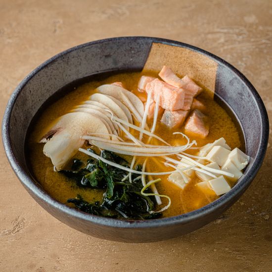 Мисо суп с лососем