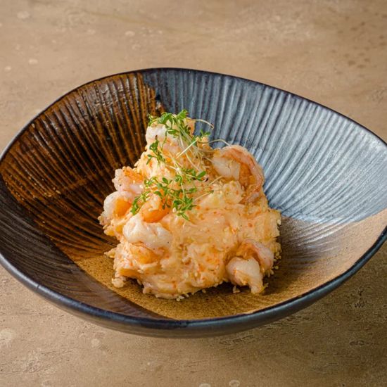 Японский картофельный с тигровыми  креветками