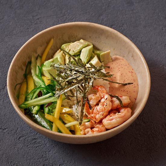 Поке с креветками