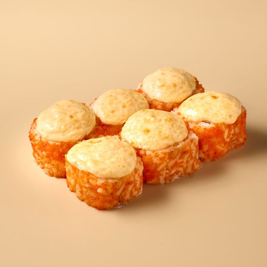 Запеченная калифорния с лососем