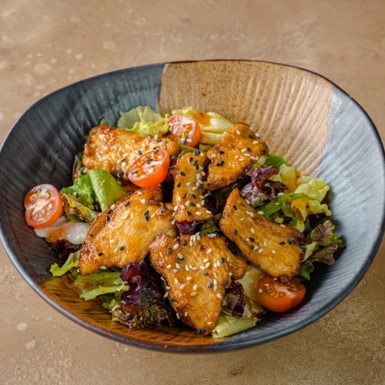 С карамелизированной курицей