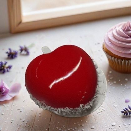 Дост.Пирожное МУССОВОЕ С КЛУБНИКОЙ