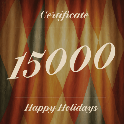 Сертификат 15000