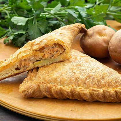 Норвежский пирог с сёмгой и картофелем