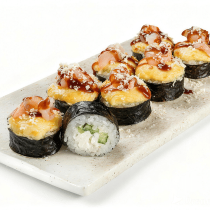 Креветка в белом соусе с пармезаном