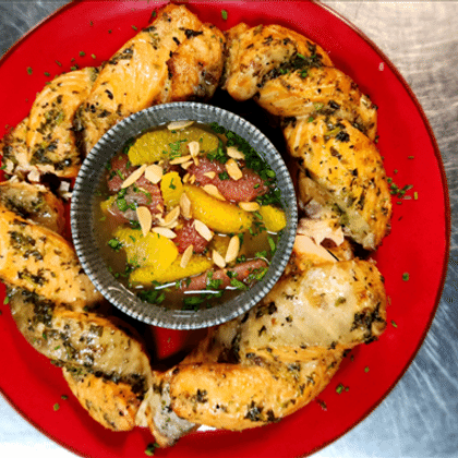 БАНКЕТ - Запеченная семга с апельсиновым чили