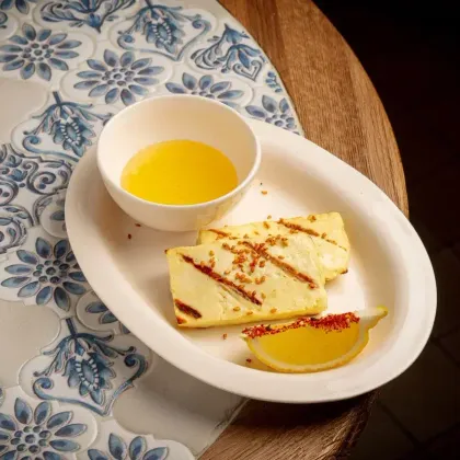 Халуми на гриле с медом