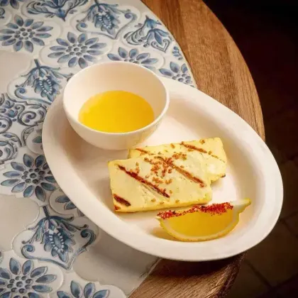 Халуми на гриле с медом