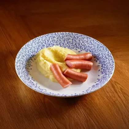 Венские сосиски с картофельным пюре