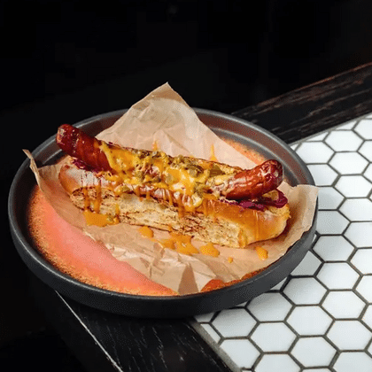 Хот-дог с бельгийской колбаской