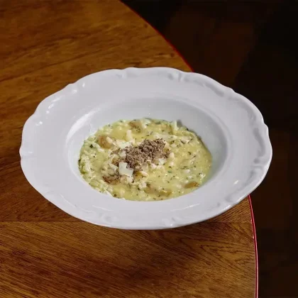 Ризотто с белыми грибами и трюфелем