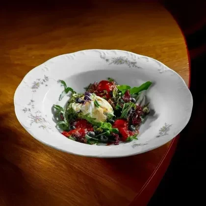 Буррата с вареньем из томатов