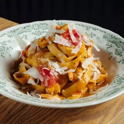 Тальятелле с креветками