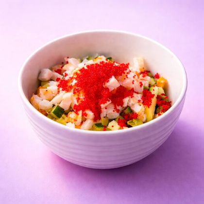 Салат "Оливье с креветкой"