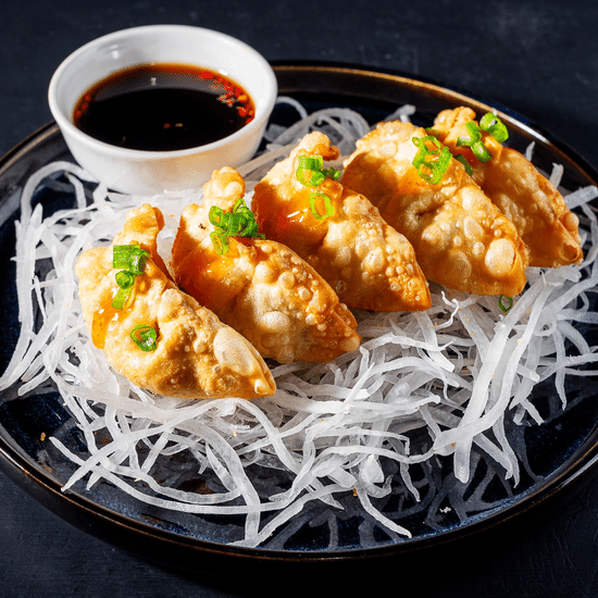 Хрустящие гедза с курицей