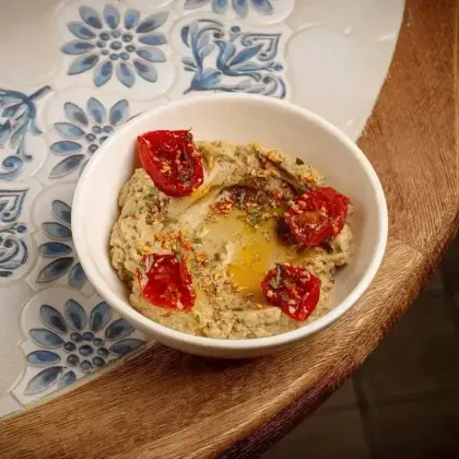 Бабагануш с копченым маслом