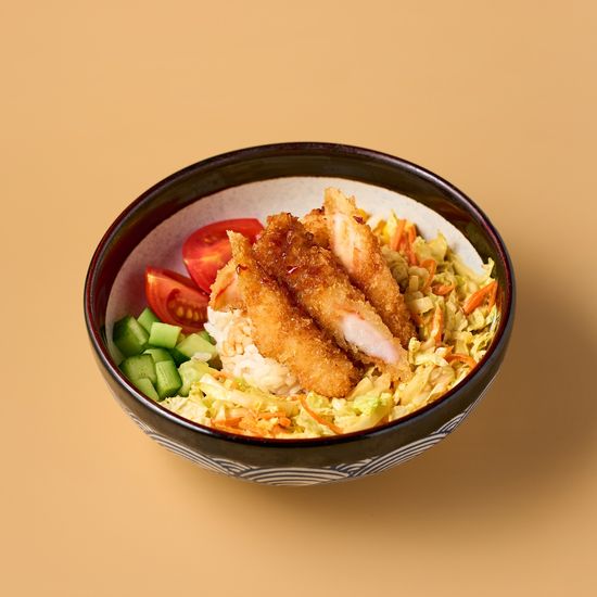 Боул с хрустящей креветкой