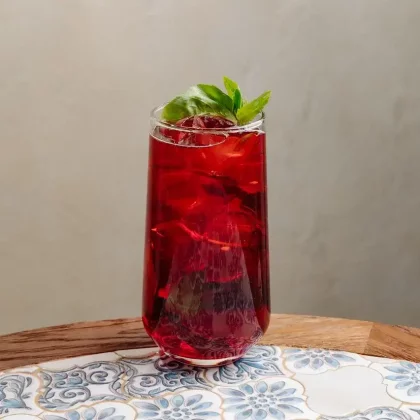 Домашний лимонад 1л Вишня - базилик