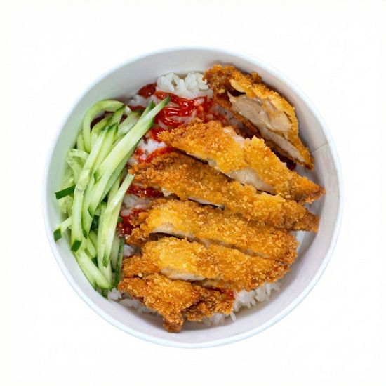 Хрустящая курица с рисом