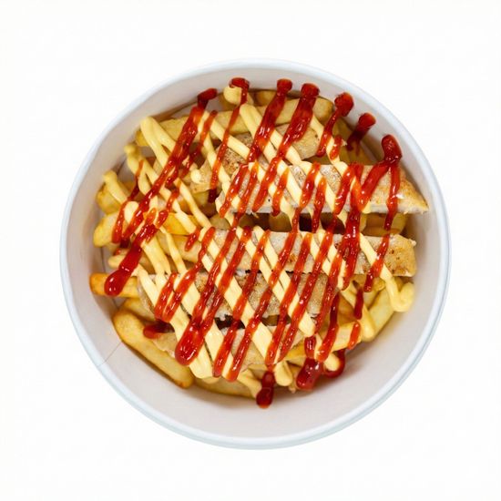 Хрустящая курочка с фри