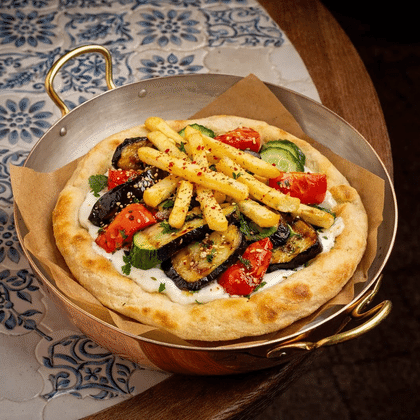 Гирос с овощами на гриле