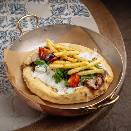 Гирос с цыпленком на гриле