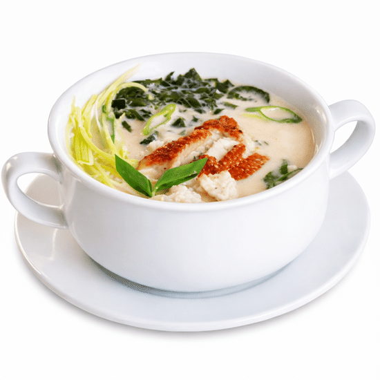 Сливочный суп с угрём