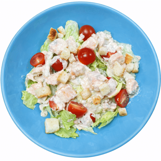 Тёплый салат "Сёмга"