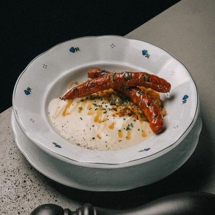 Охотничьи колбаски с пармантье