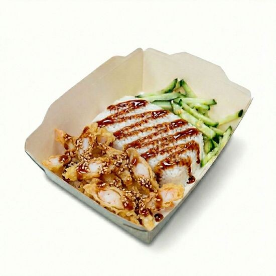 Креветка терияки с рисом