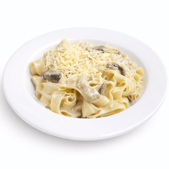 Паста с курицей и грибами