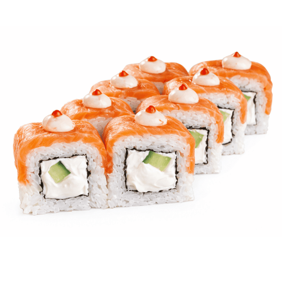 Ролл «Филадельфия» с копченым лососем