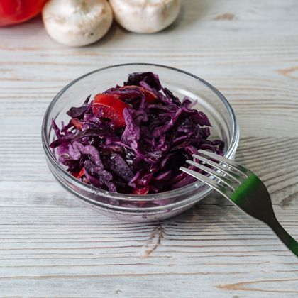 Дост. Салат из краснокачанной капусты 150г