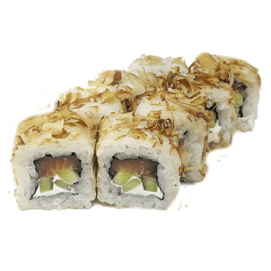 Ролл «<Бонито с лососем»