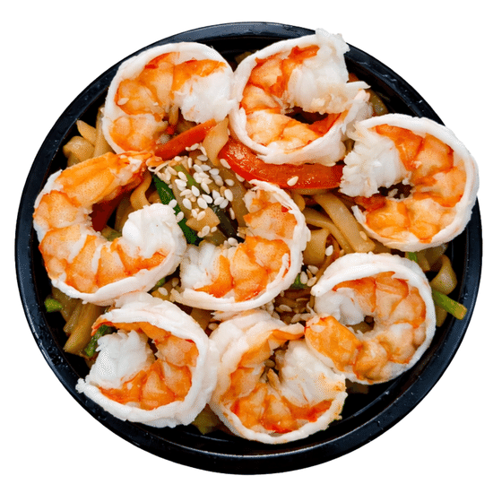 Лапша «с креветками»