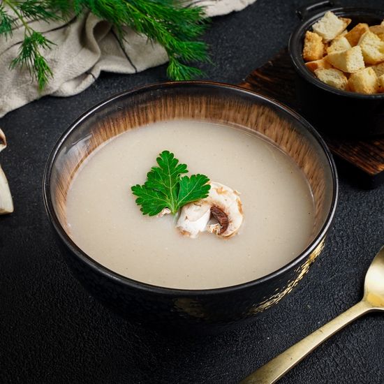 Грибной суп- пюре с шампиньонами и курицей