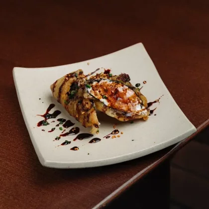 Хрустящий лосось, крем-чиз