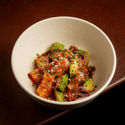 Севиче из лосося и авокадо