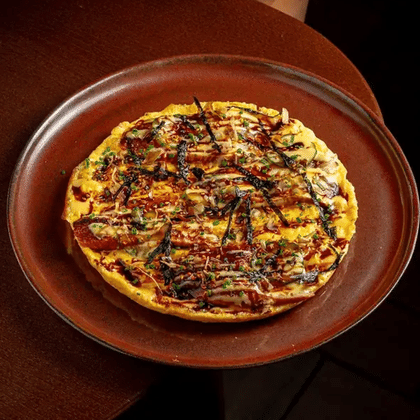 Омлет «окономияки» с угрем