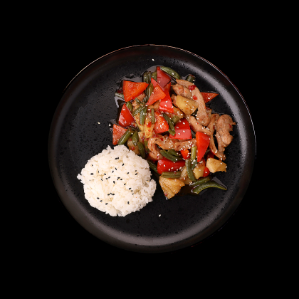 Курица с ананасами
