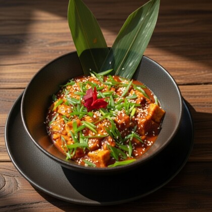 Тофу в остром соусе